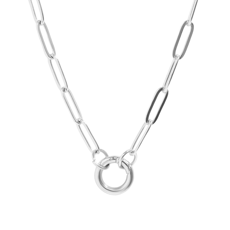Paperclip Charm Keeper Necklace