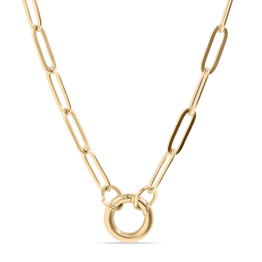 Paperclip Charm Keeper Necklace