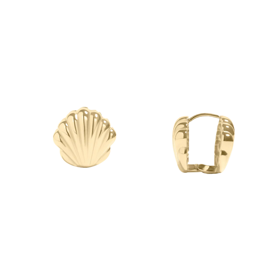 Shell Huggies Earrings