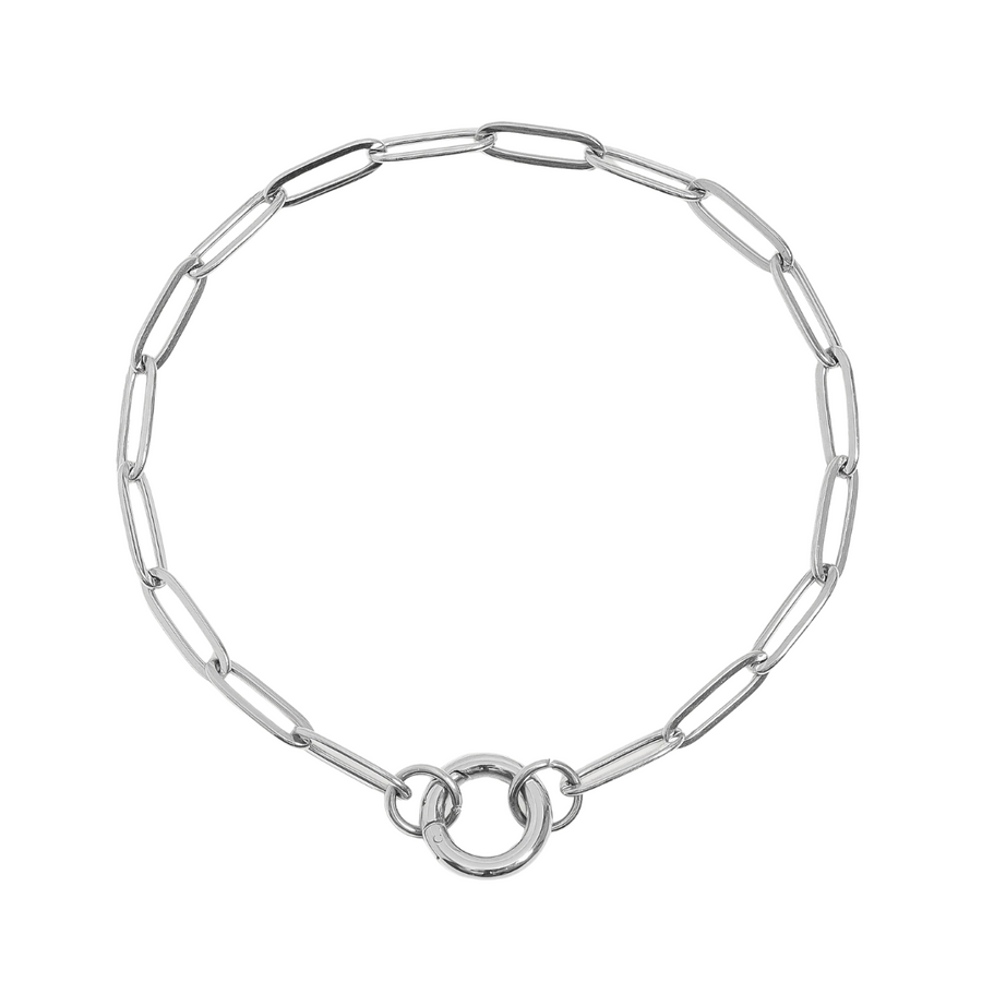 Paperclip Charm Keeper Bracelet