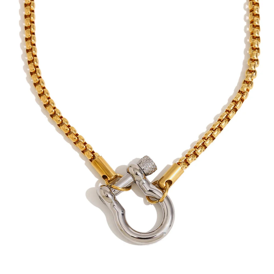 Horseshoe Charm Keeper Necklace