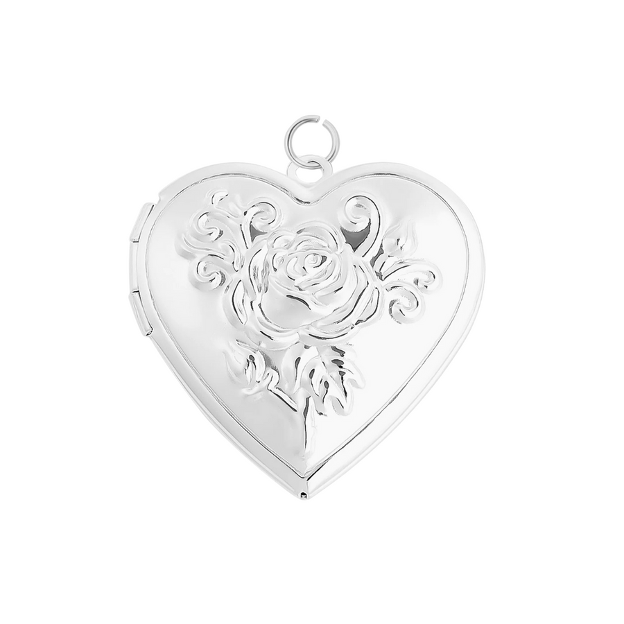 Rose Heart Locket Pendant