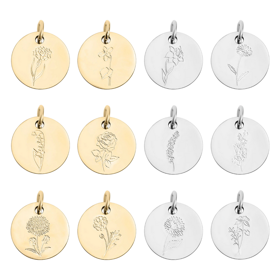 Birth Flower Charm