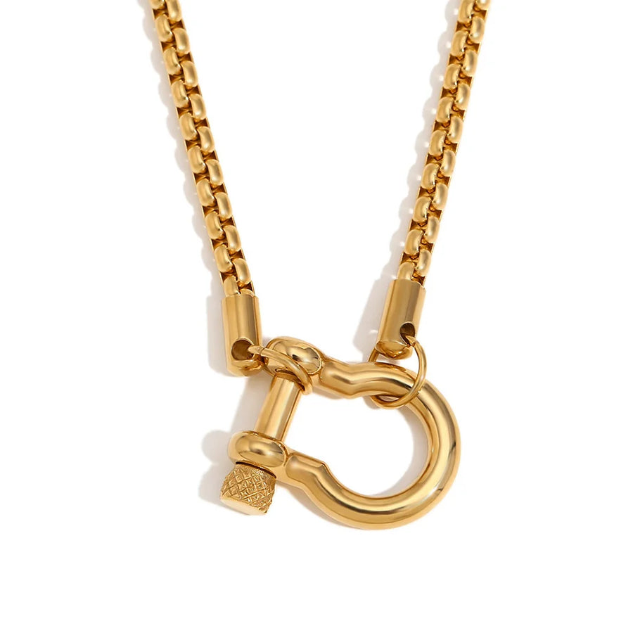 Horseshoe Charm Keeper Necklace