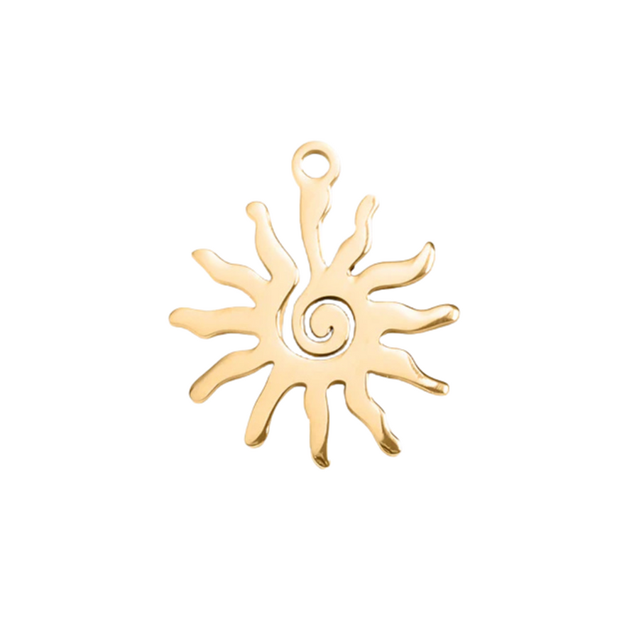 Spiral Sun Charm