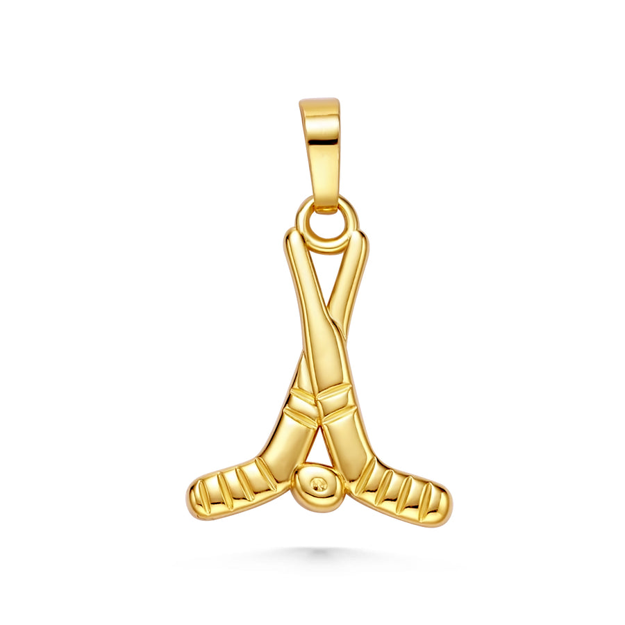 Hockey Stick and Puck Charm