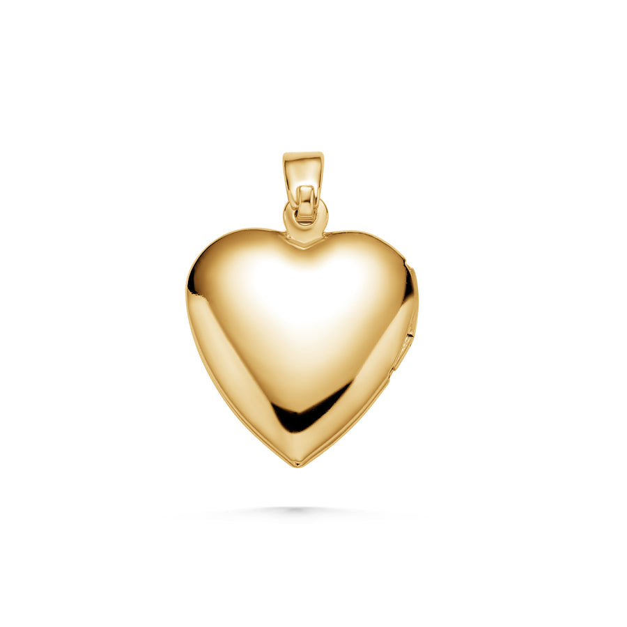 Engraved Heart Locket Charm