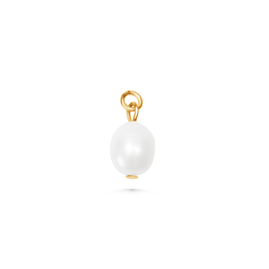 Single White Pearl Charm