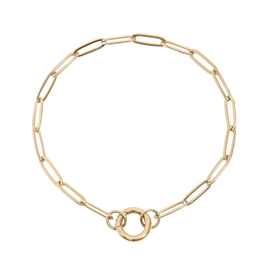 Paperclip Charm Keeper Bracelet