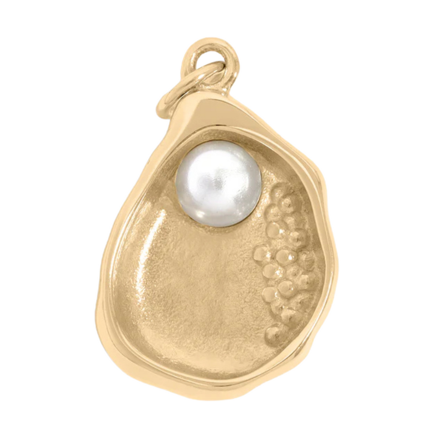 Seashell with Pearl Charm