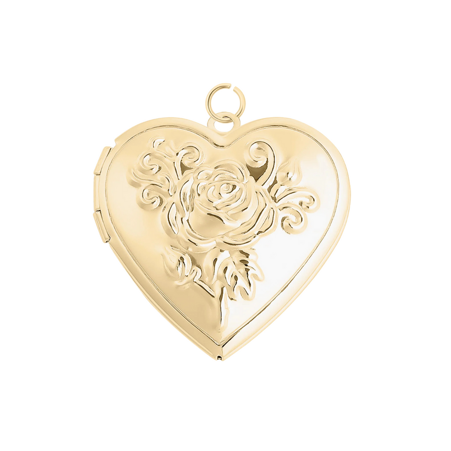 Rose Heart Locket Pendant